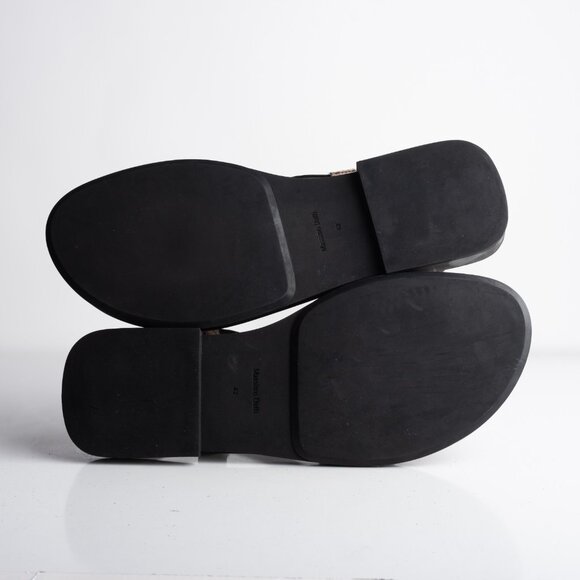 Massimo Dutti Womens Leather Strappy Sandals Animal print Flats US 11 EU 42 New - Picture 8 of 8